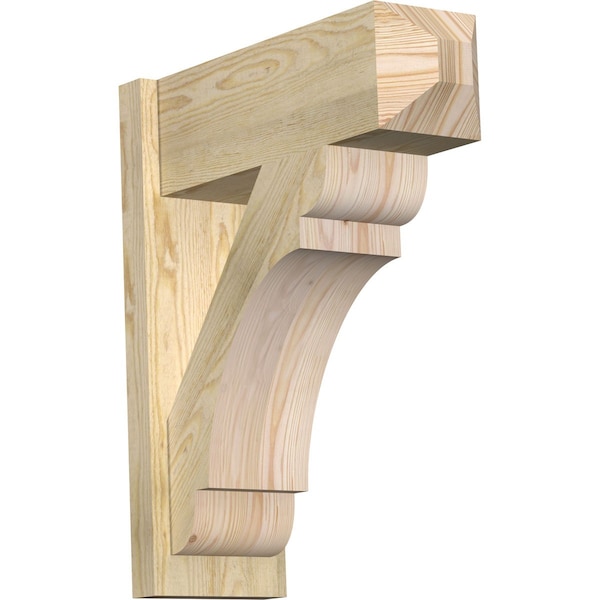 Ekena Millwork Olympic Rough Sawn Craftsman Outlooker, Douglas Fir, 8"W x 22"D x 26"H OUT08X22X26OLY04RDF - main